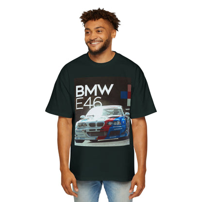 BMW E46 Racing Tee — Mens Oversized Car Graphic T-Shirt