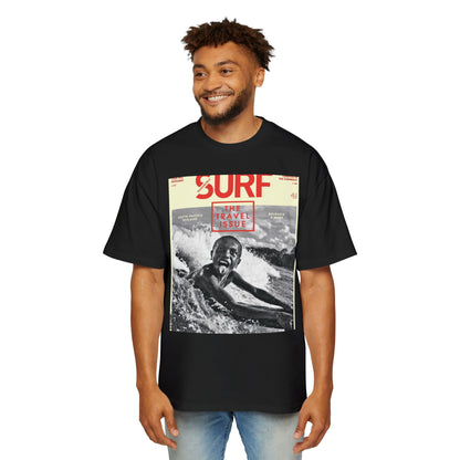 Surf Magazine Graphic Tee — "Surf: The Wave Issue" Vintage Beach Shirt