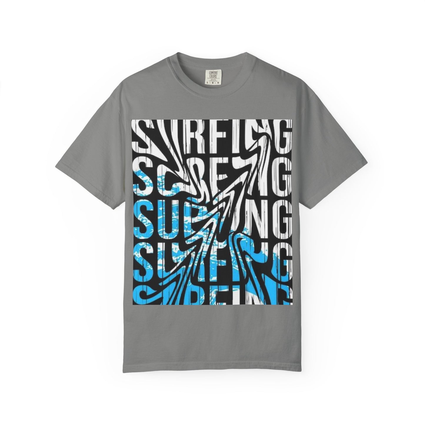 Wave Surfing Unisex Garment-Dyed T-Shirt | Casual Beachwear, Summer Style, Surfing Gift, Graphic Tee, Coastal Vibes