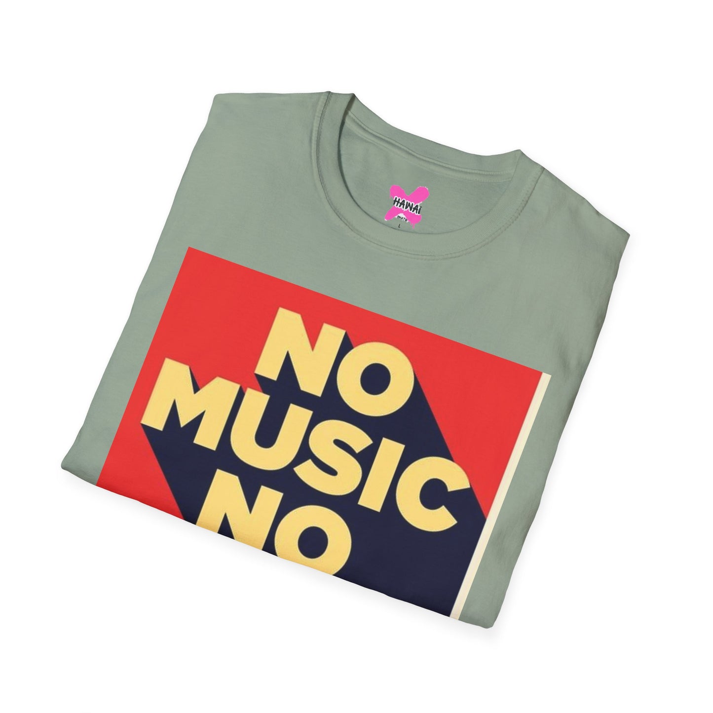 No Music No Life Unisex Softstyle T-Shirt – Music Lover's Essential