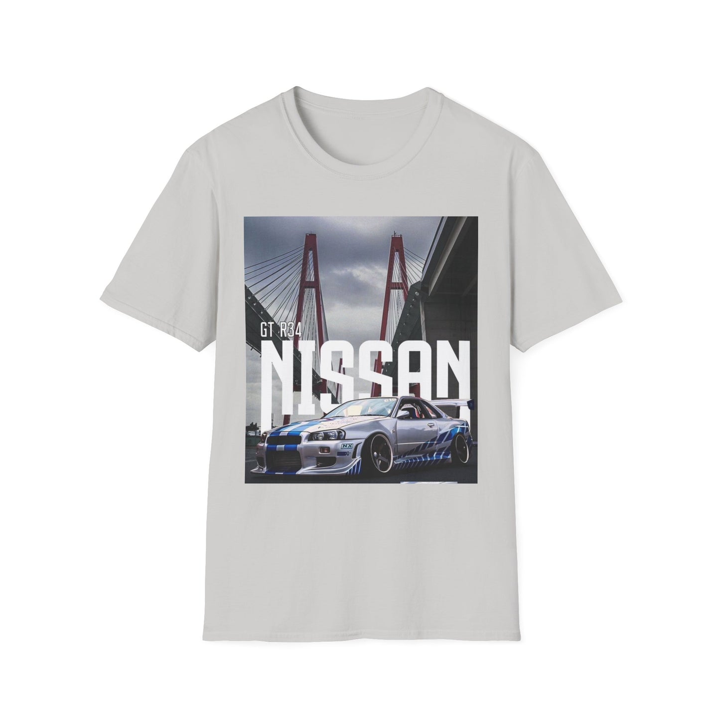 Nissan GT-R 34 Unisex Softstyle T-Shirt - Car Enthusiast Apparel