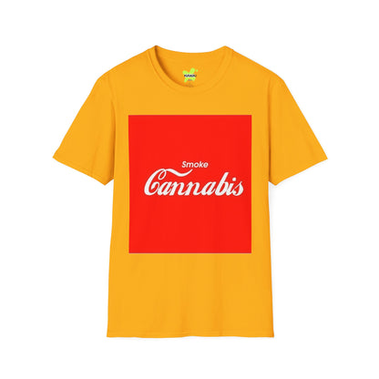 Smoke Cannabis Unisex Softstyle T-Shirt - Casual Streetwear for Cannabis Enthusiasts