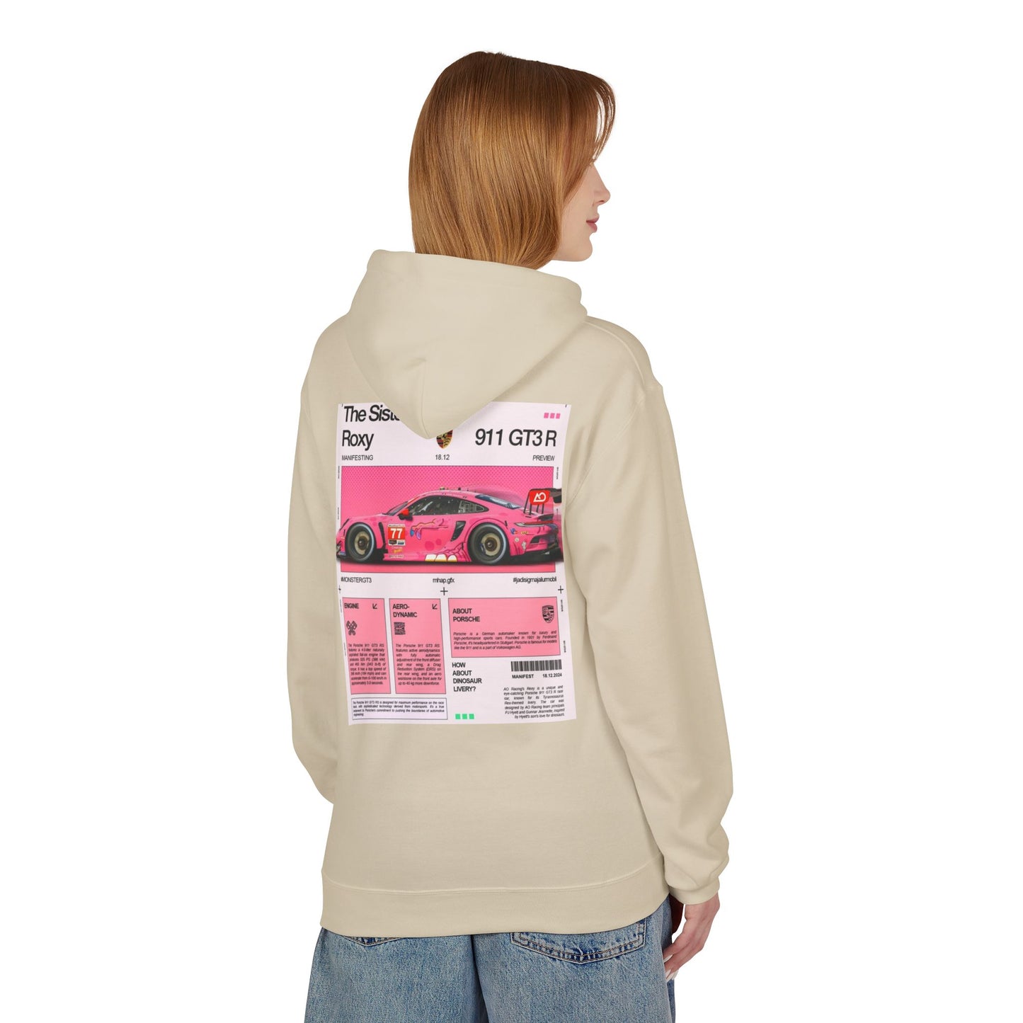 Racing-Inspired Unisex Fleece Hoodie - The Sister Roxy Design