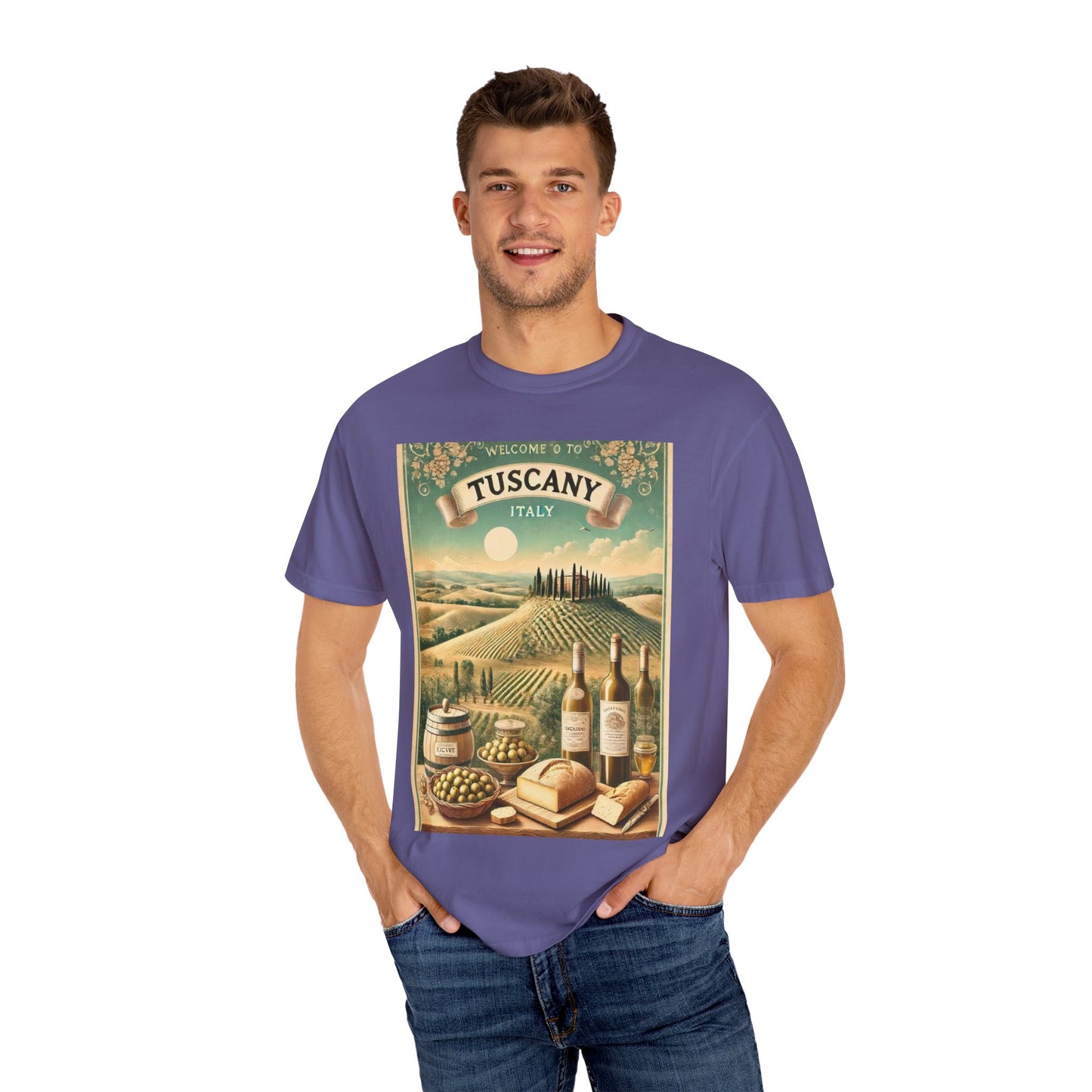 Vintage Tuscany Scene Unisex T-Shirt