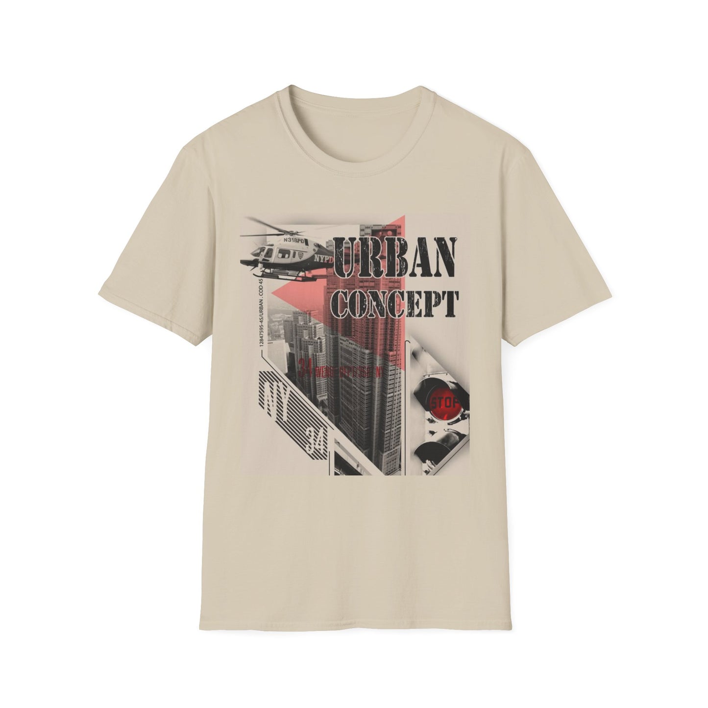 Urban Concept Unisex T-Shirt, Streetwear Tee, Graphic Tee, Casual Fashion, Gift for Him/Her, Trendy Urban Wear