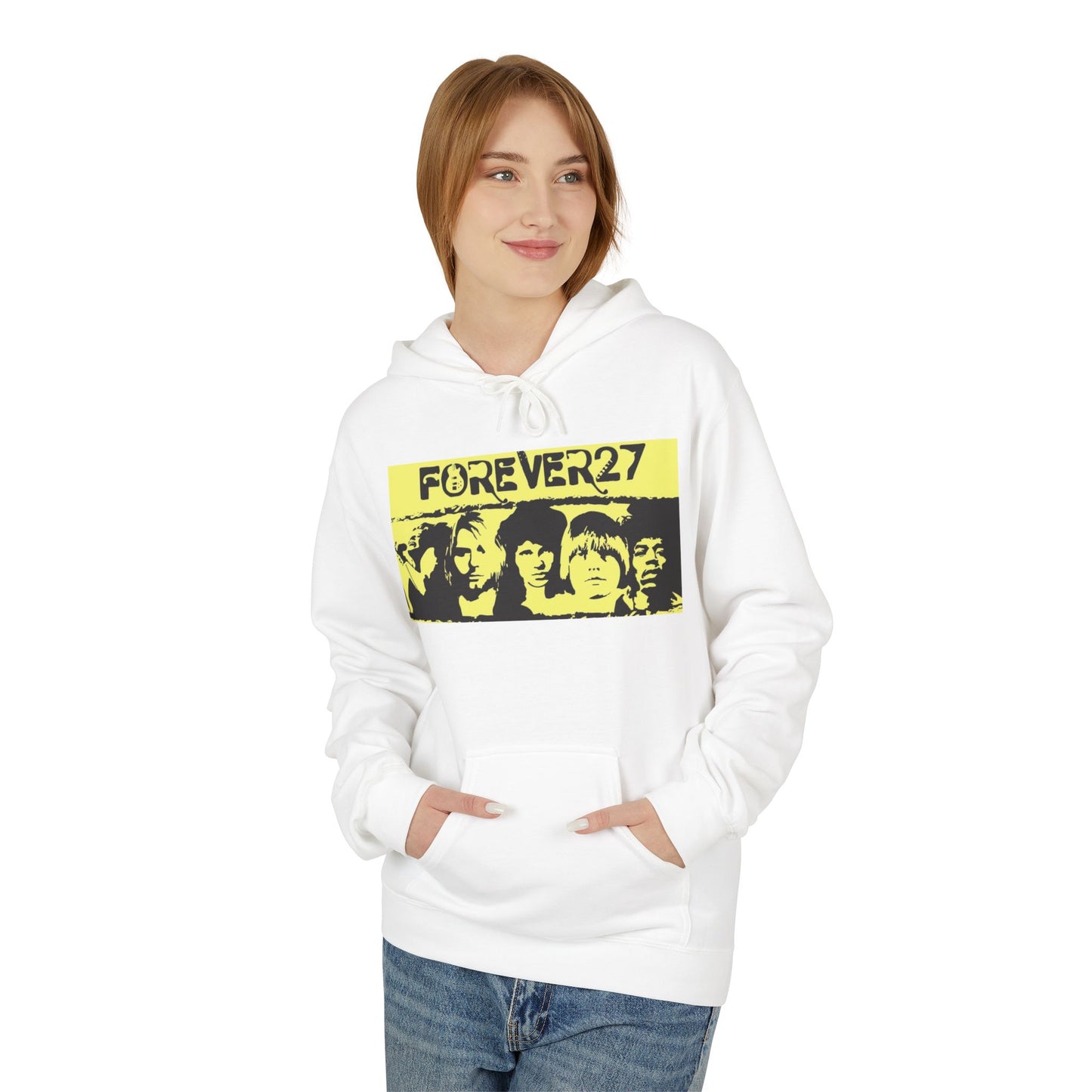 Forever 27 Retro Hoodie - Unisex Midweight Fleece for Music Lovers