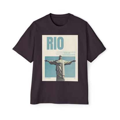 Rio Vintage Poster T-Shirt — Christ the Redeemer Travel Tee