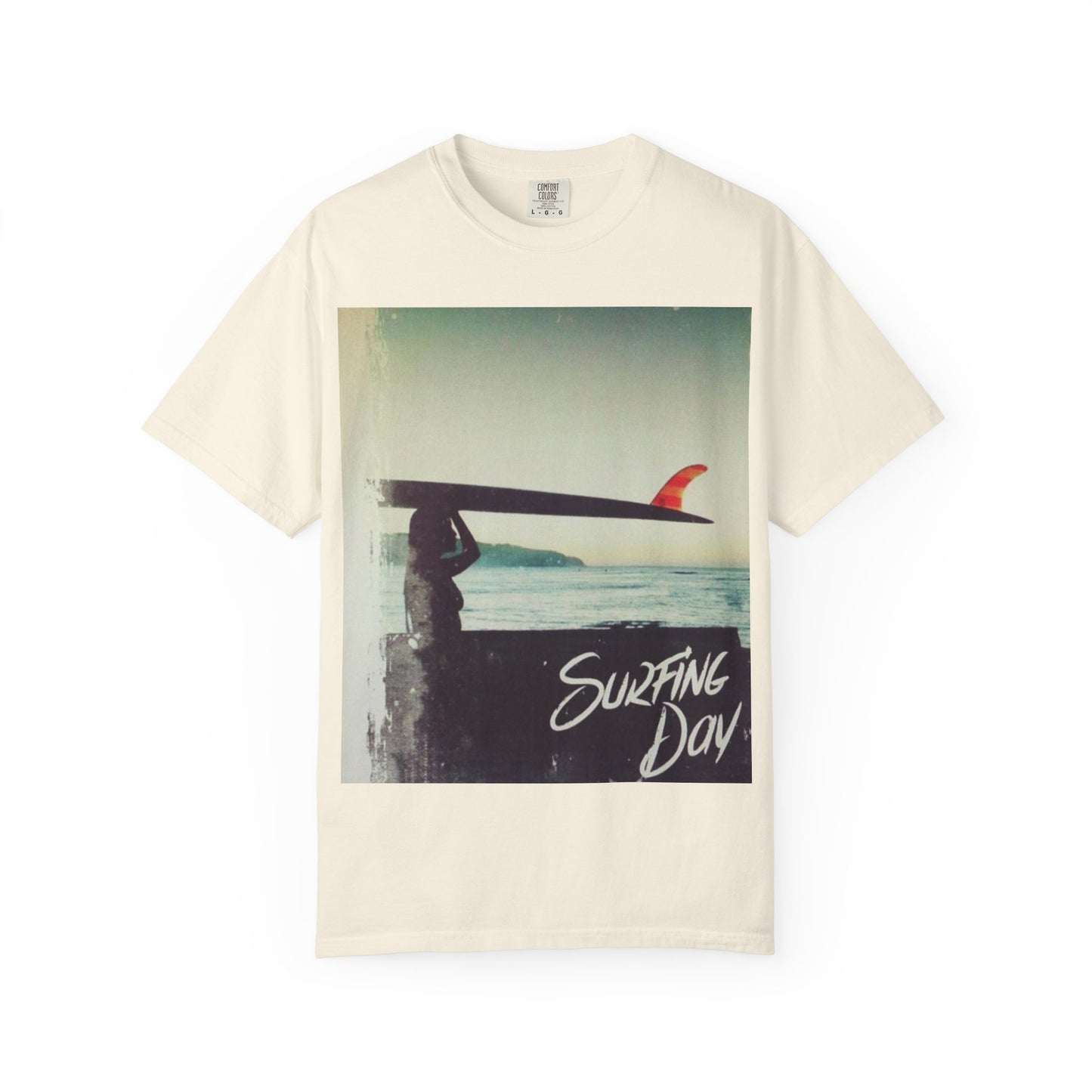 Surfing Day Unisex Tee | Vintage Style T-shirt for Beach Lovers, Summer Vibes, Gift for Surfers, Casual Strolling, Summer Outings