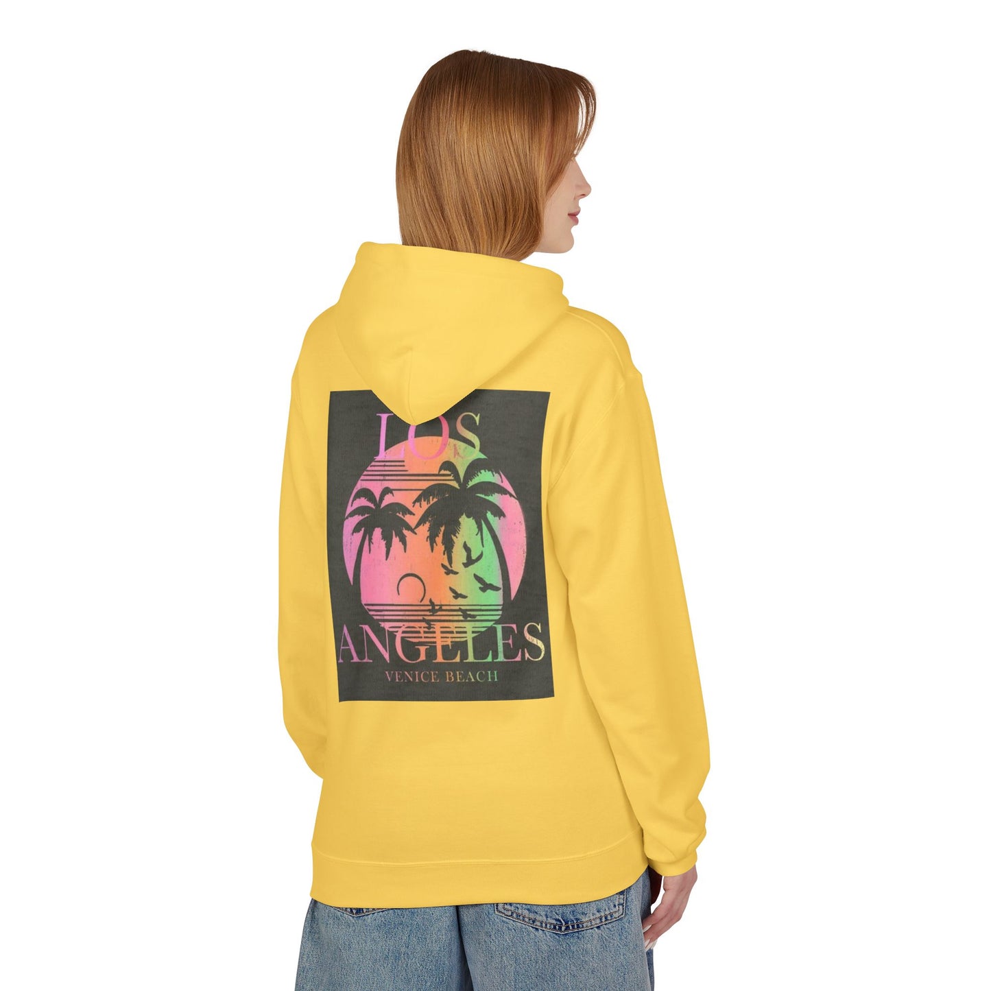 Los Angeles Venice Beach Graphic Hoodie - Cozy Unisex Fleece for Casual Style