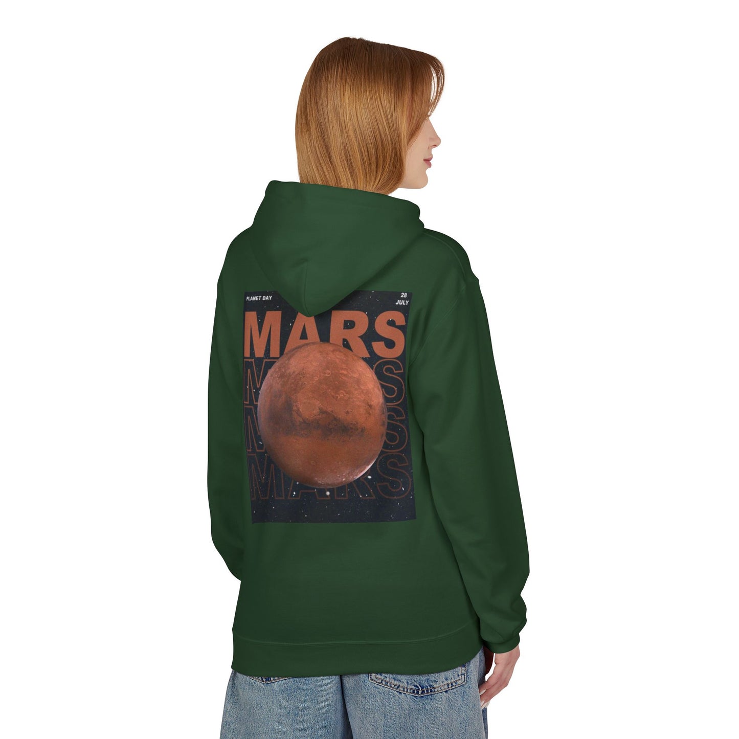 Mars Day Unisex Fleece Hoodie - Space Adventure Apparel