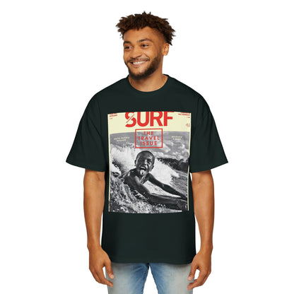 Surf Magazine Graphic Tee — "Surf: The Wave Issue" Vintage Beach Shirt
