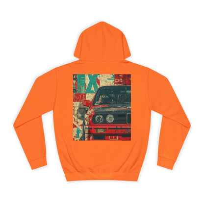 Vintage Racing Car Hoodie — Retro Motorsport Graphic Pullover