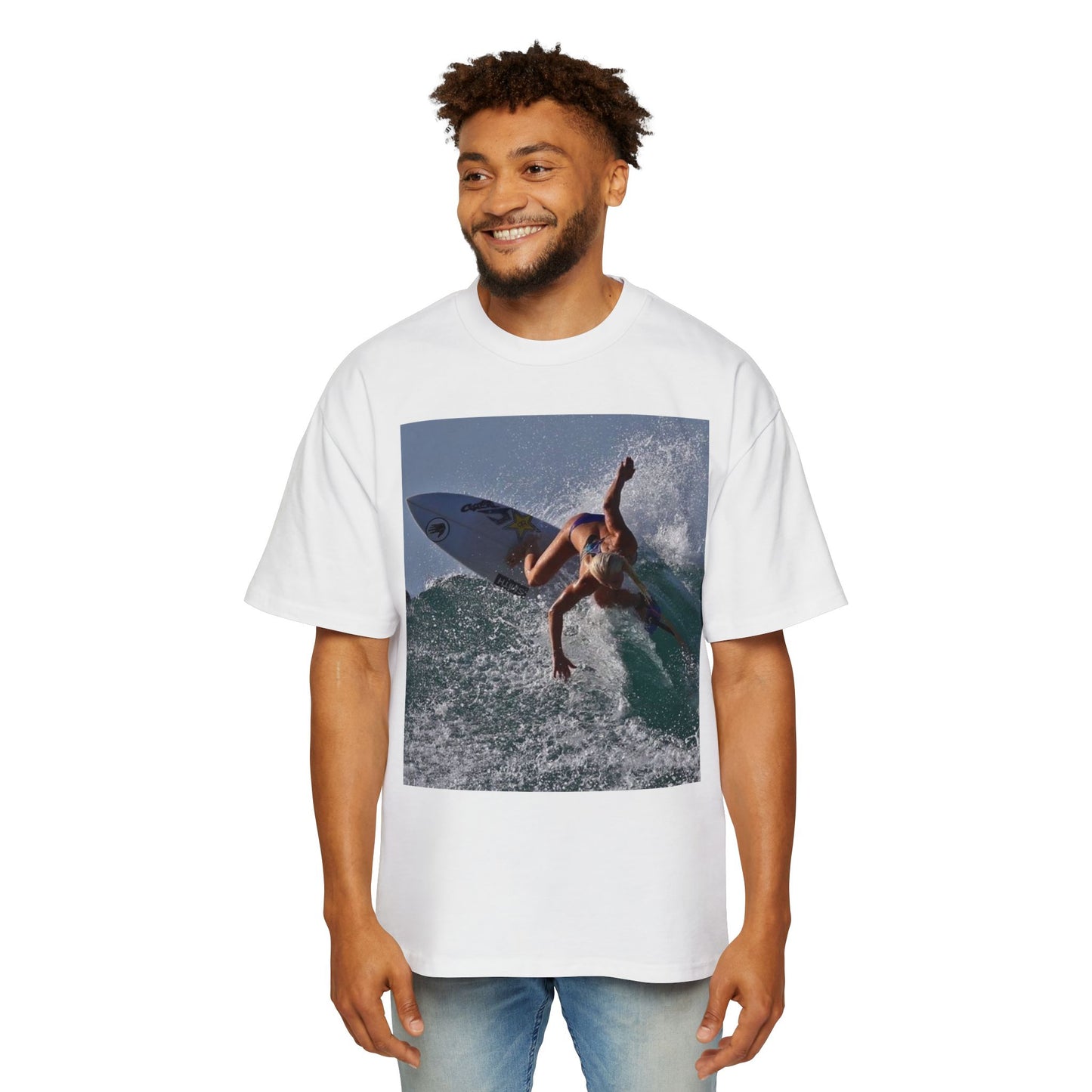 Surf Photo T-Shirt — Men’s Oversized Surfing Tee