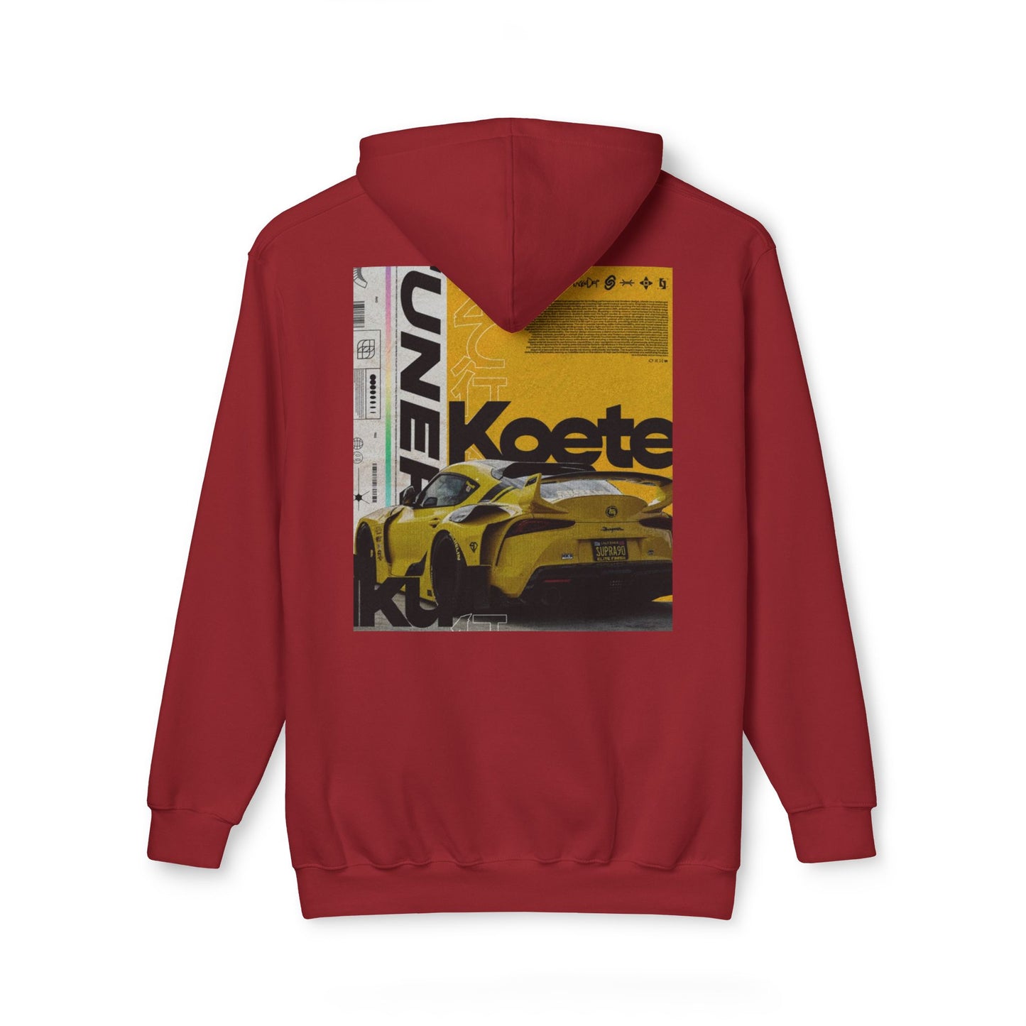 Unisex Hooded Sweatshirt with Car Graphic - Perfect for Automobiles Enthusiasts