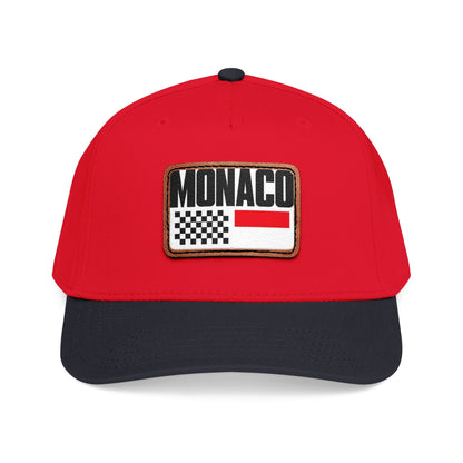 Monaco Leather Patch Baseball Cap – Vintage Racing Flag Hat