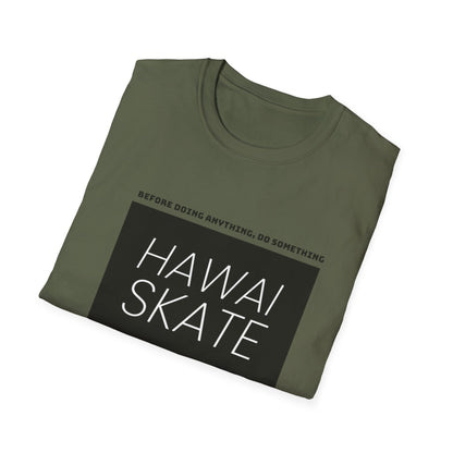 Hawaiian Skate Inspired T-Shirt, Casual Summer Wear, Skateboarder Gift, Beach Day, Graphic Tee, Cool Streetwear