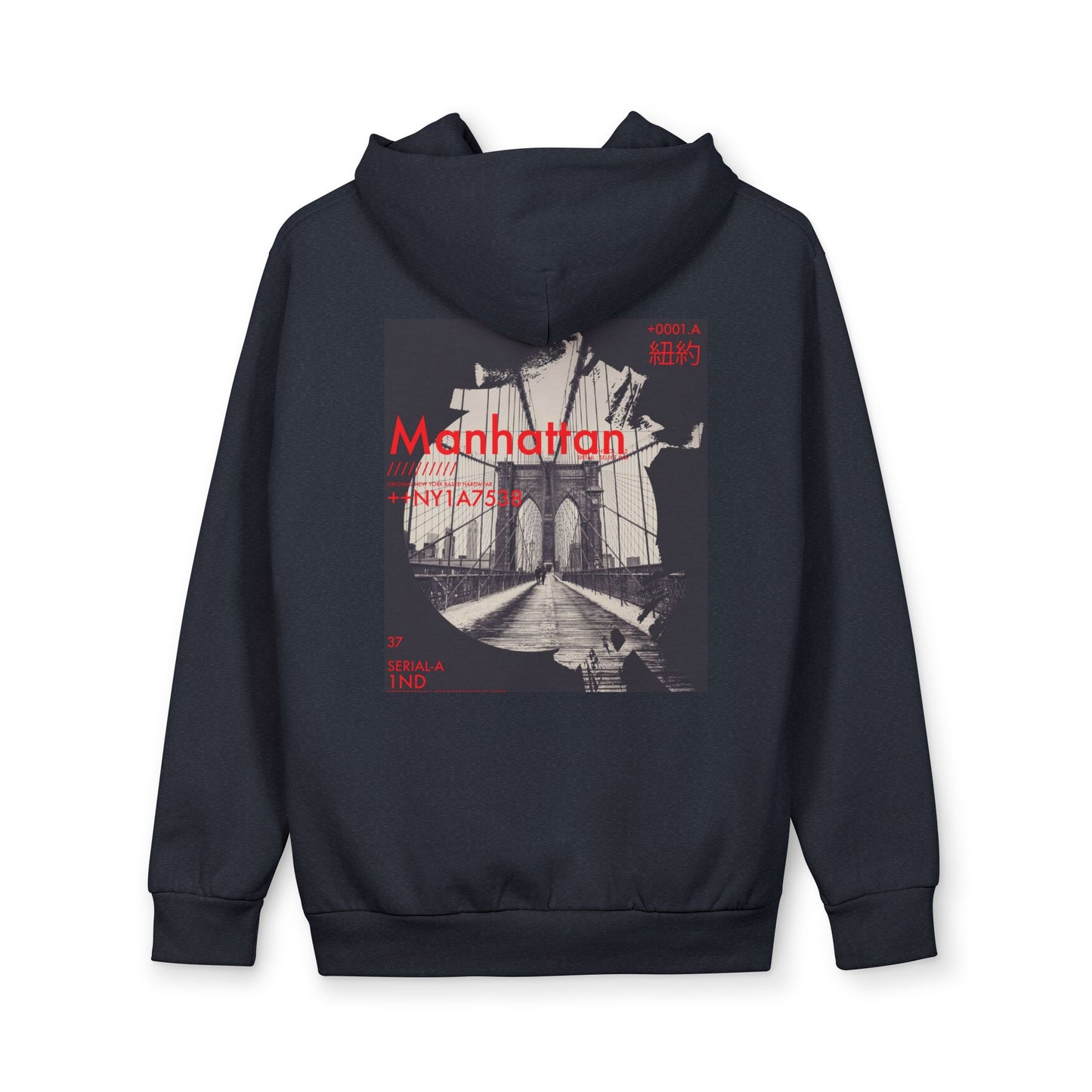 Manhattan Vintage Bridge Hoodie — Retro NYC Pullover