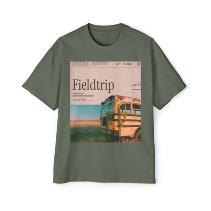 Fieldtrip Graphic Tee — Vintage School Bus Photo Print