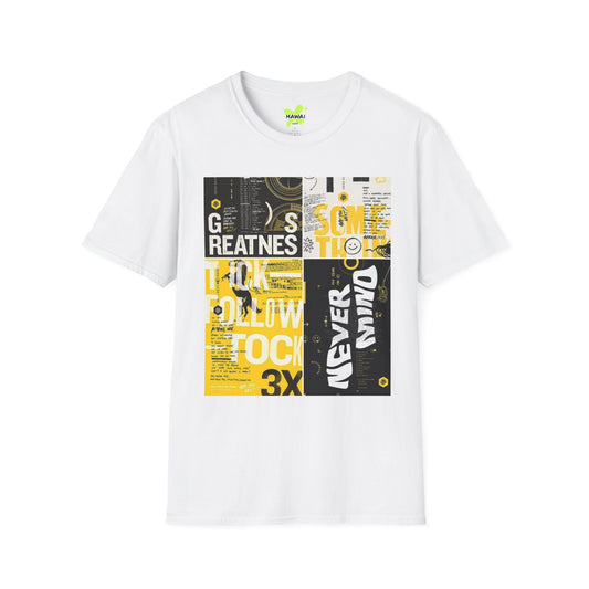 Unisex Graphic Tee - 'Never Give Up' Inspirational T-Shirt