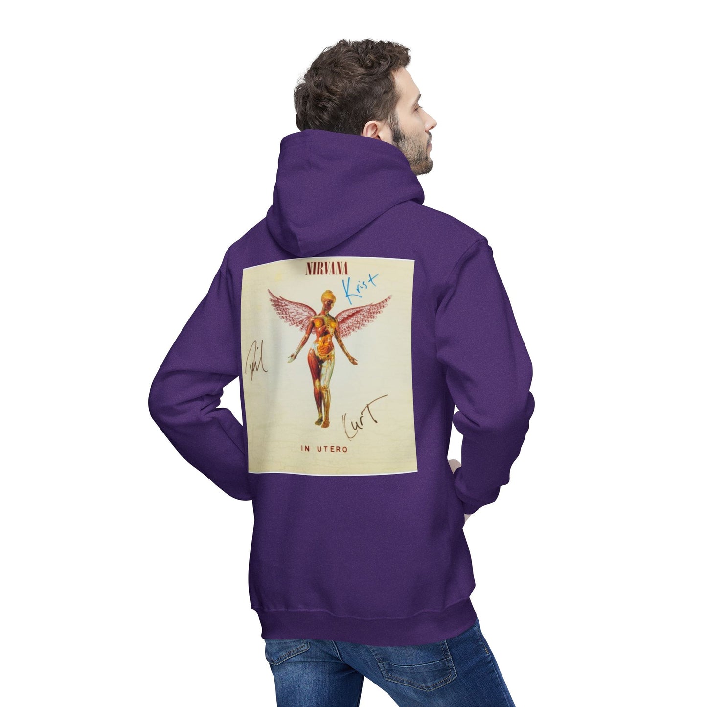 Kurt Cobain Inspired Unisex Hooded Sweatshirt - Alternative Music Apparel