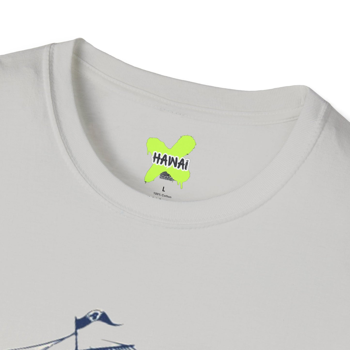 Nautical Adventure Unisex Softstyle T-Shirt - Pirate Ship Design