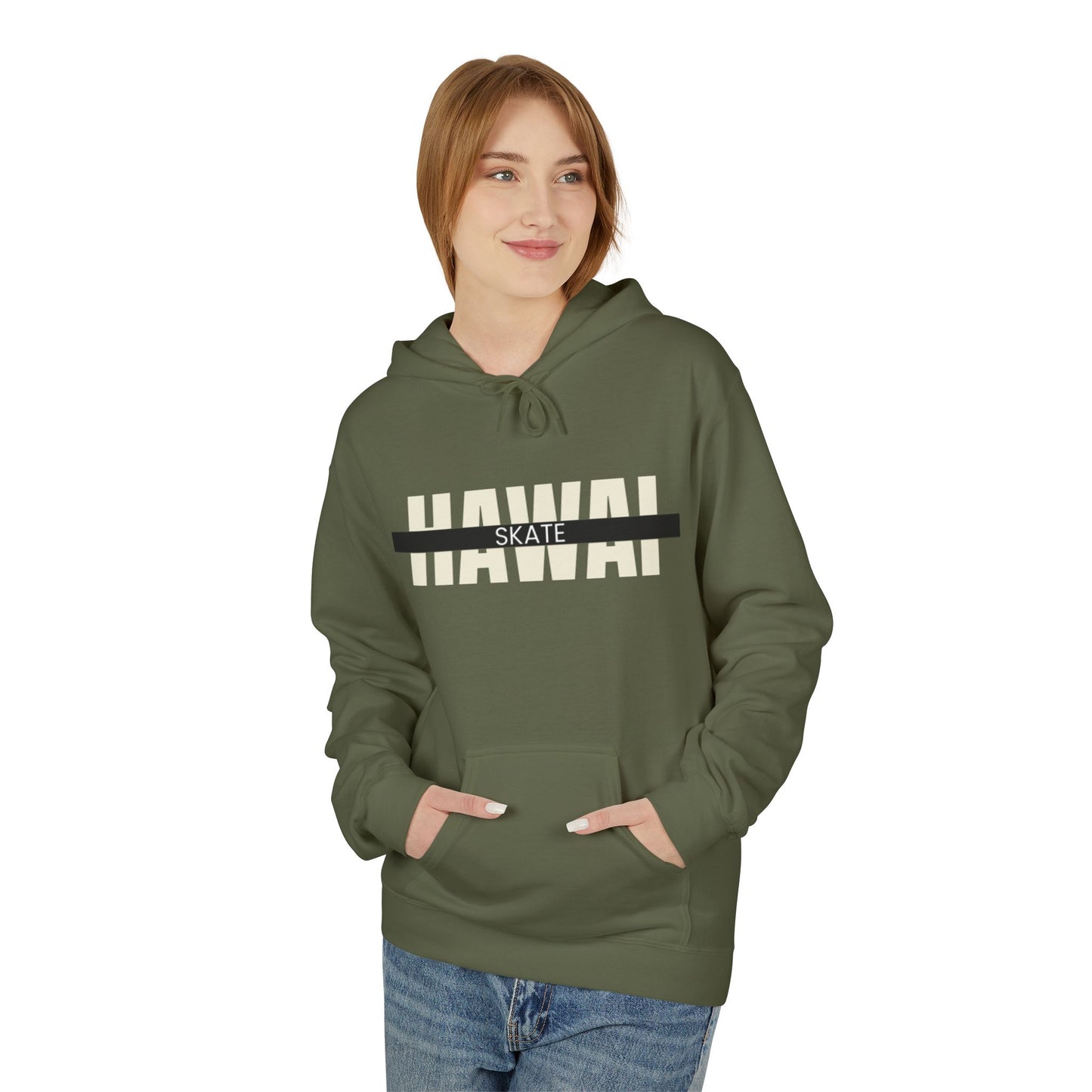Happy Vibes Unisex Fleece Hoodie - Smiley Face Design