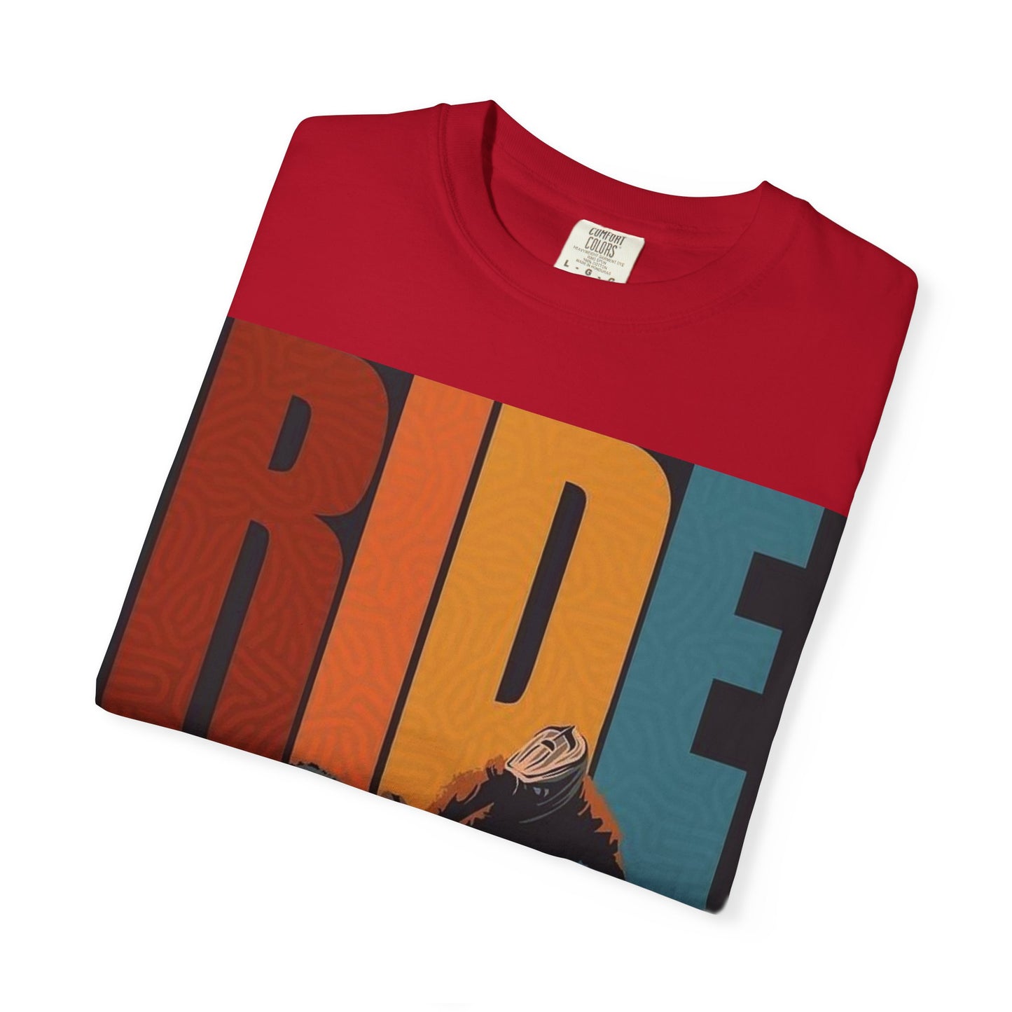 Ride Bike Unisex Garment-Dyed T-shirt | Mountain Biking Graphic Tee