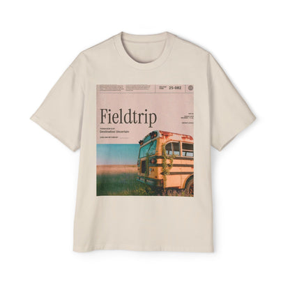 Fieldtrip Graphic Tee — Vintage School Bus Photo Print