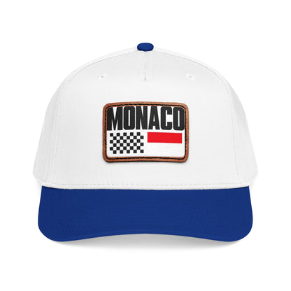 Monaco Leather Patch Baseball Cap – Vintage Racing Flag Hat