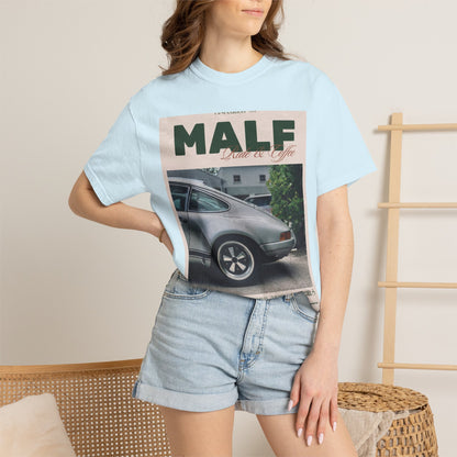 Vintage Porsche Photo Tee — "MALF Live to Ride" Graphic T-Shirt