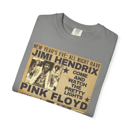 Retro Band Concert T-Shirt - Jimi Hendrix & Pink Floyd Tribute