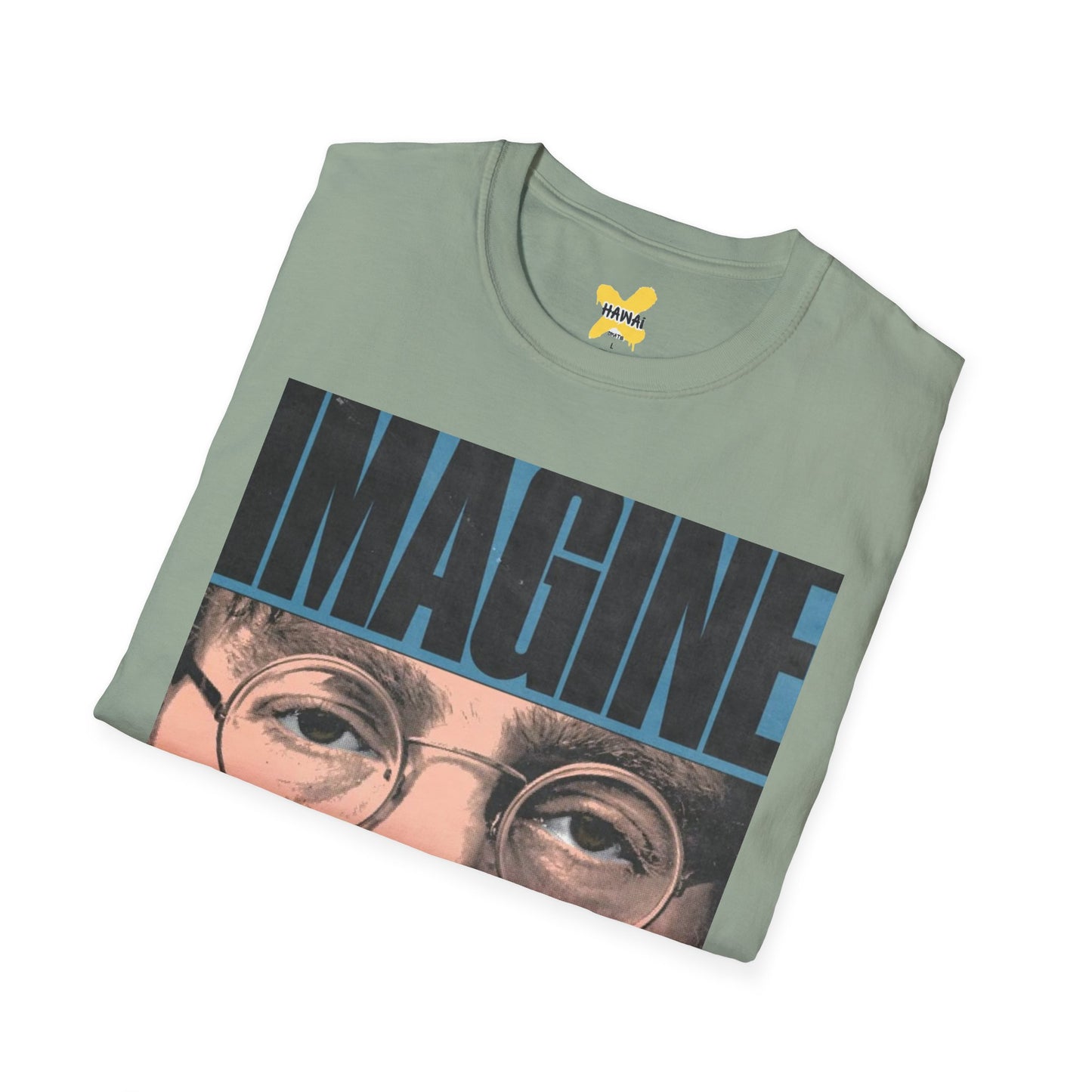 Imagine All the People Unisex Softstyle T-Shirt - Inspirational Graphic Tee for Comfort & Style