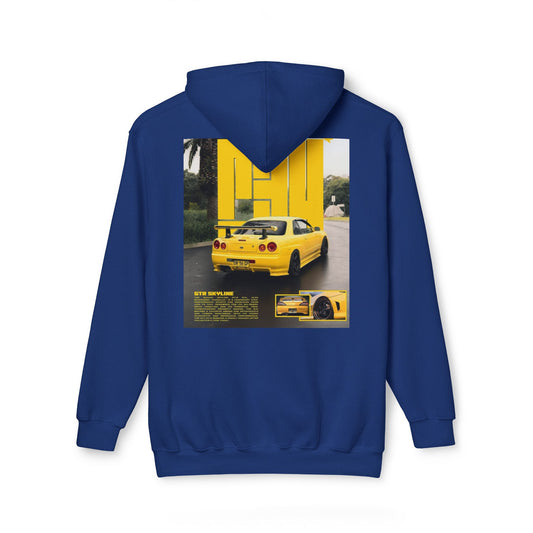 Unisex Hooded Sweatshirt - Retro Car Graphic - Made in the USA