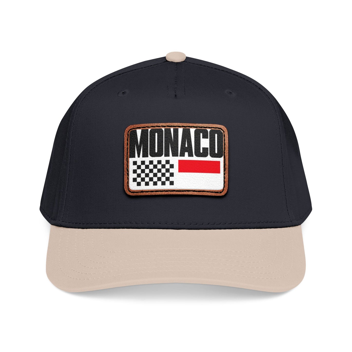 Monaco Leather Patch Baseball Cap – Vintage Racing Flag Hat