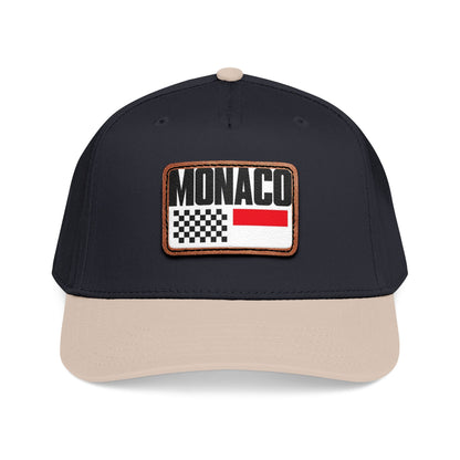 Monaco Leather Patch Baseball Cap – Vintage Racing Flag Hat