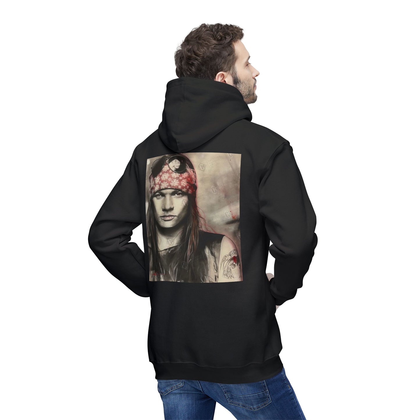 Unisex Hooded Sweatshirt with Rock Band Design – Made in US