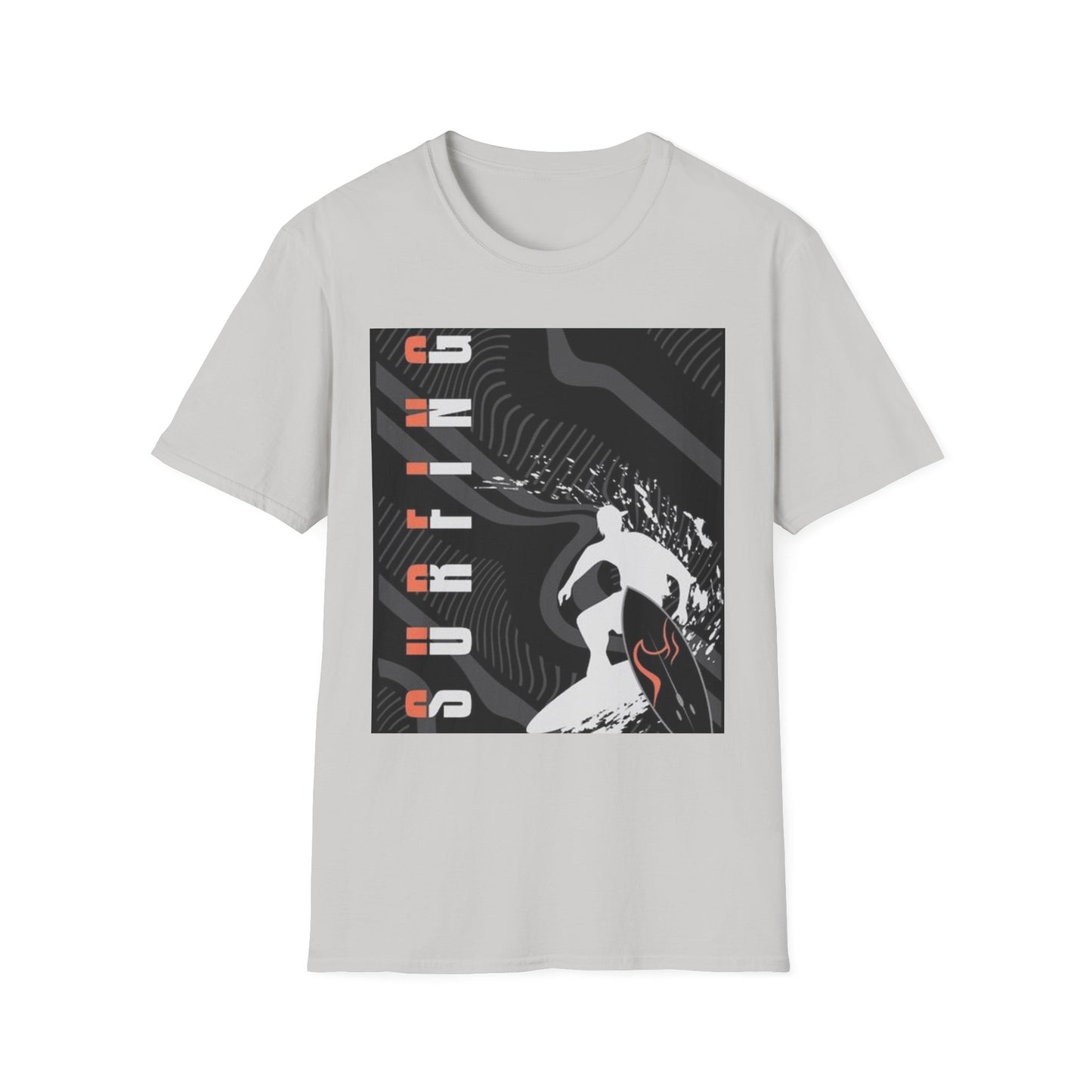 Surfing Vibes Unisex Softstyle T-Shirt | Cool Summer Tee | Beachwear | Surf Lover Gift | Casual Wear | Relaxed Fit | Summer Adventure