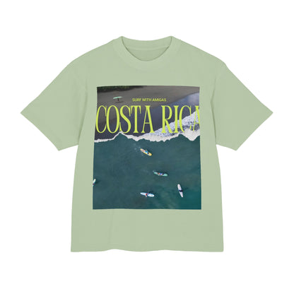 Costa Rica Surf Tee — Aerial Surfboard Photo Graphic T-Shirt