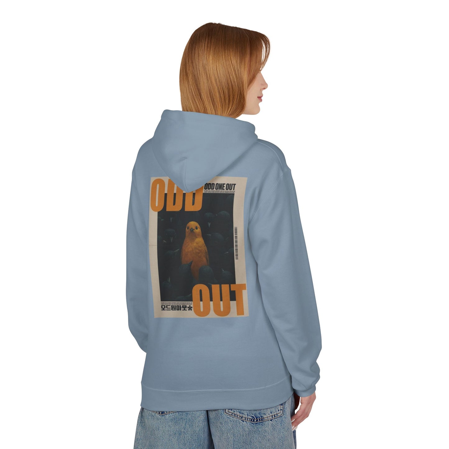 Unisex Fleece Hoodie - "Odd One Out" Design