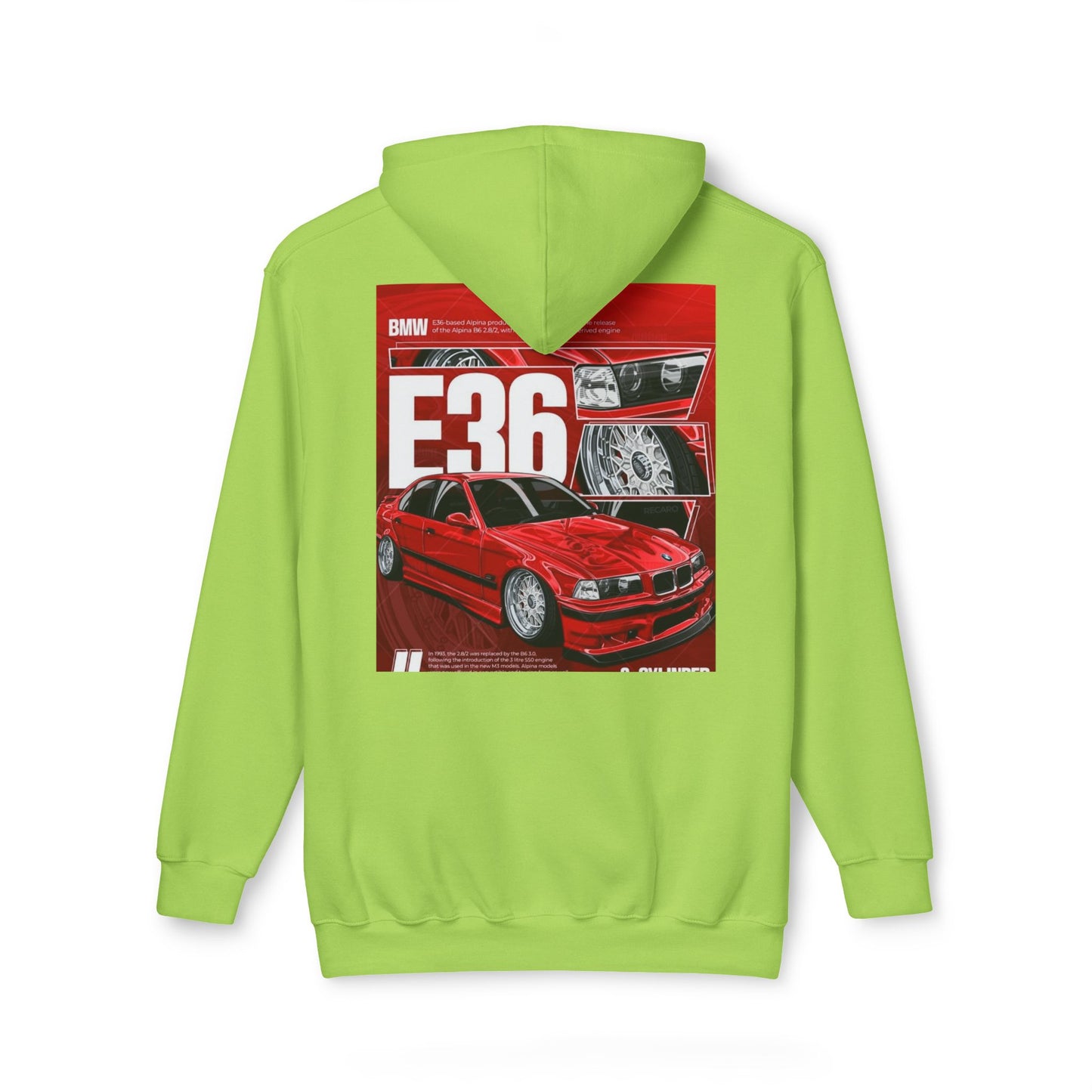 BMW E36 Unisex Hoodie, Car Lovers Gift, Automotive Sweatshirt, Made in USA Apparel, Cool Streetwear Design, Perfect for Car Shows