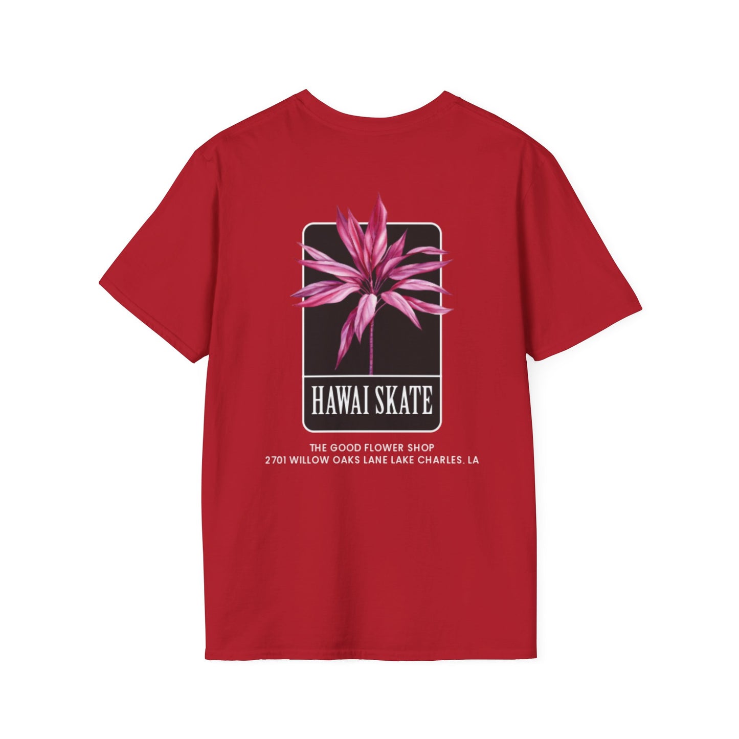 Hawaii Skate Floral Unisex T-Shirt - Relaxed Fit Graphic Tee