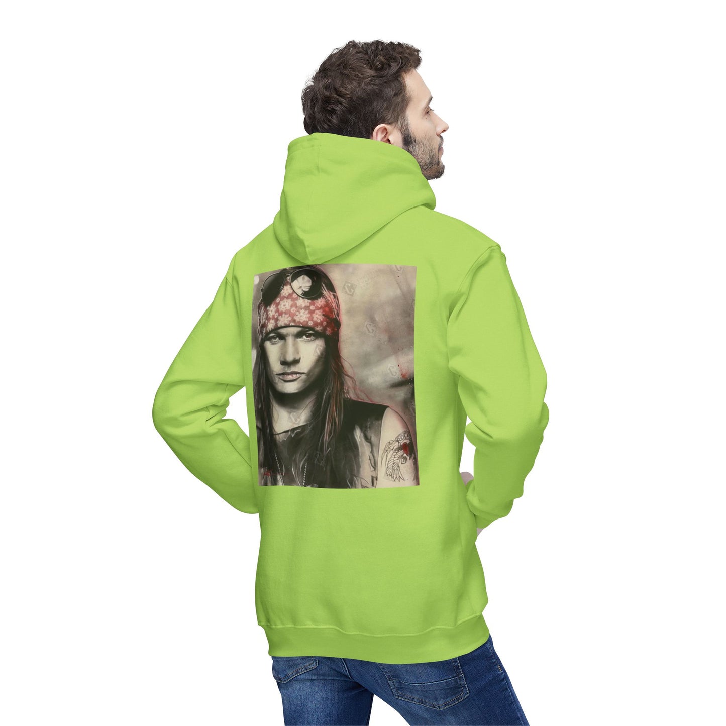Unisex Hooded Sweatshirt with Rock Band Design – Made in US