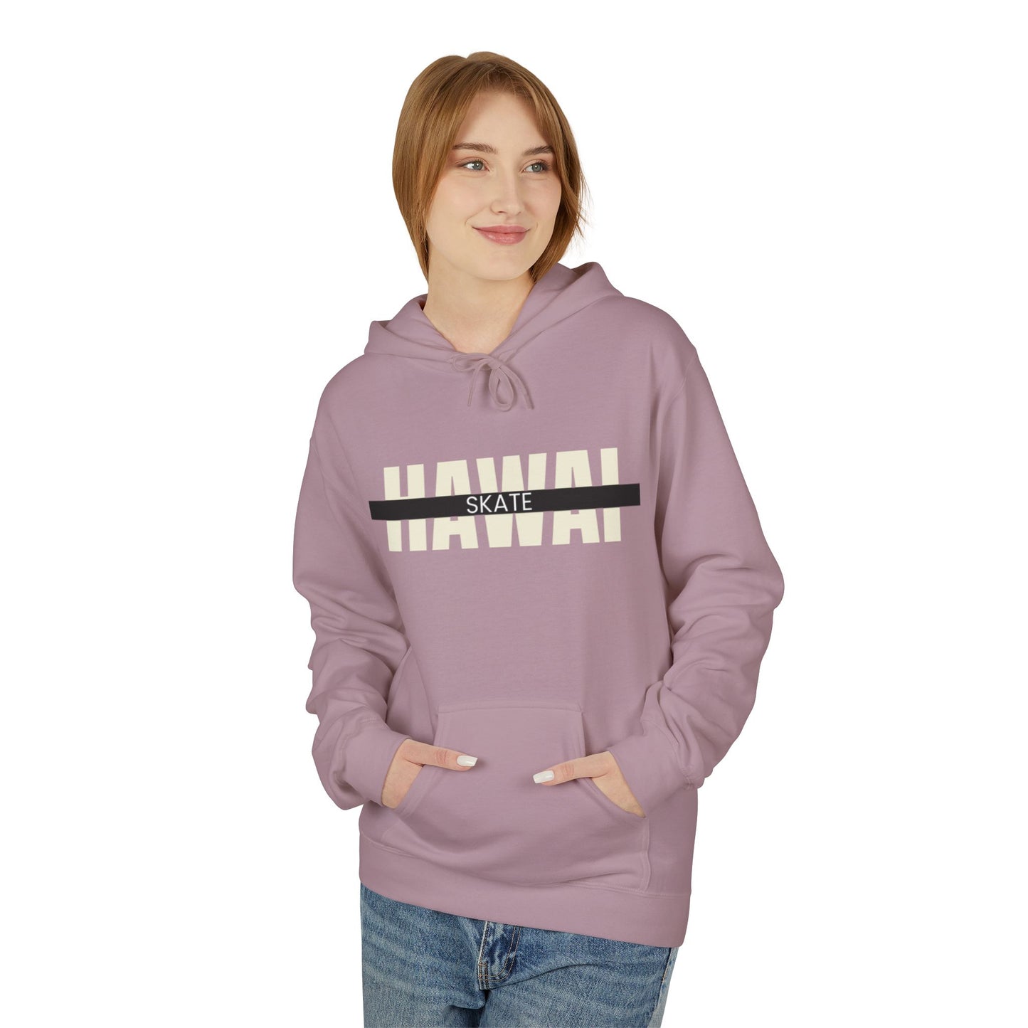 Happy Vibes Unisex Fleece Hoodie - Smiley Face Design