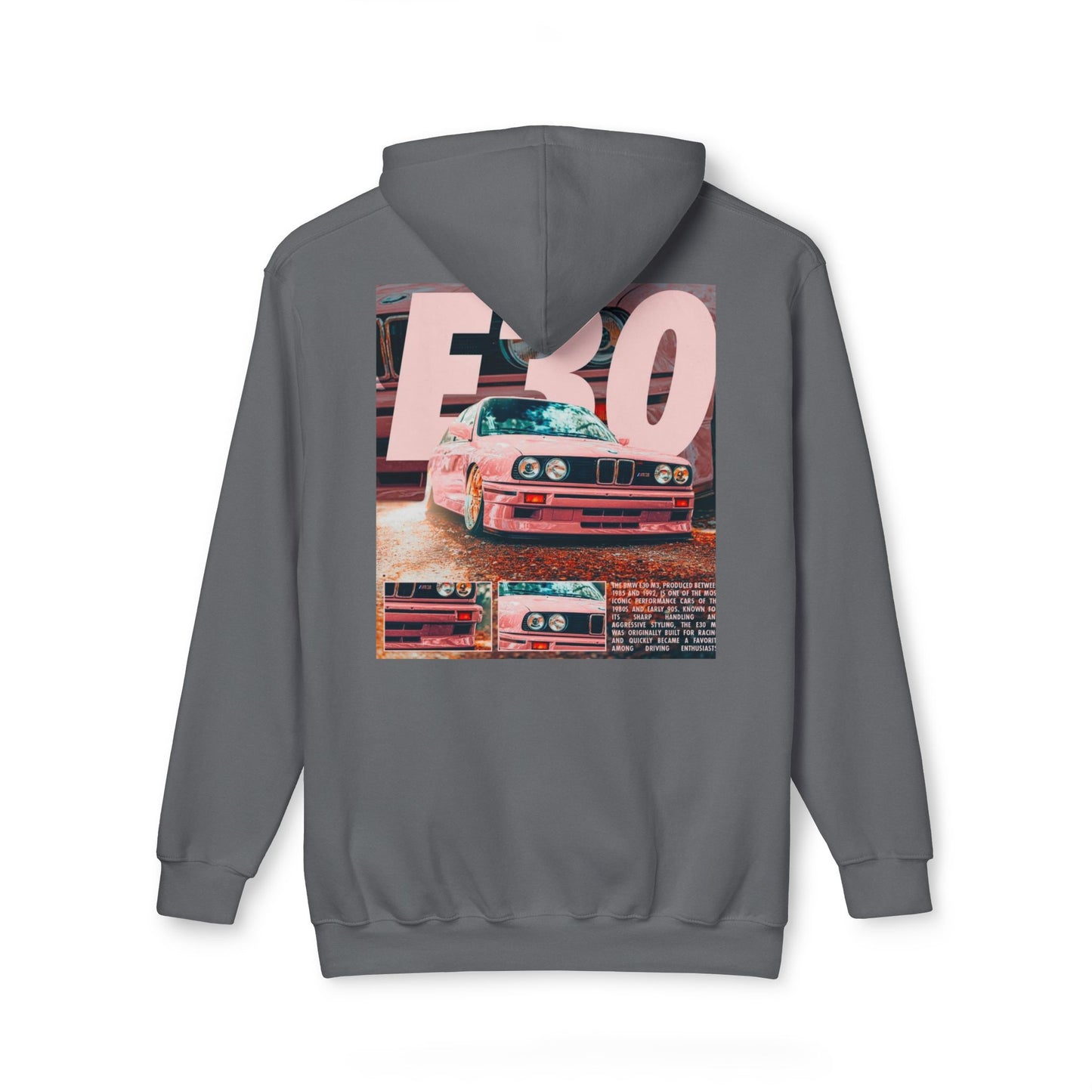 Vintage Car Graphic Unisex Hoodie - Retro BMW E30 Design
