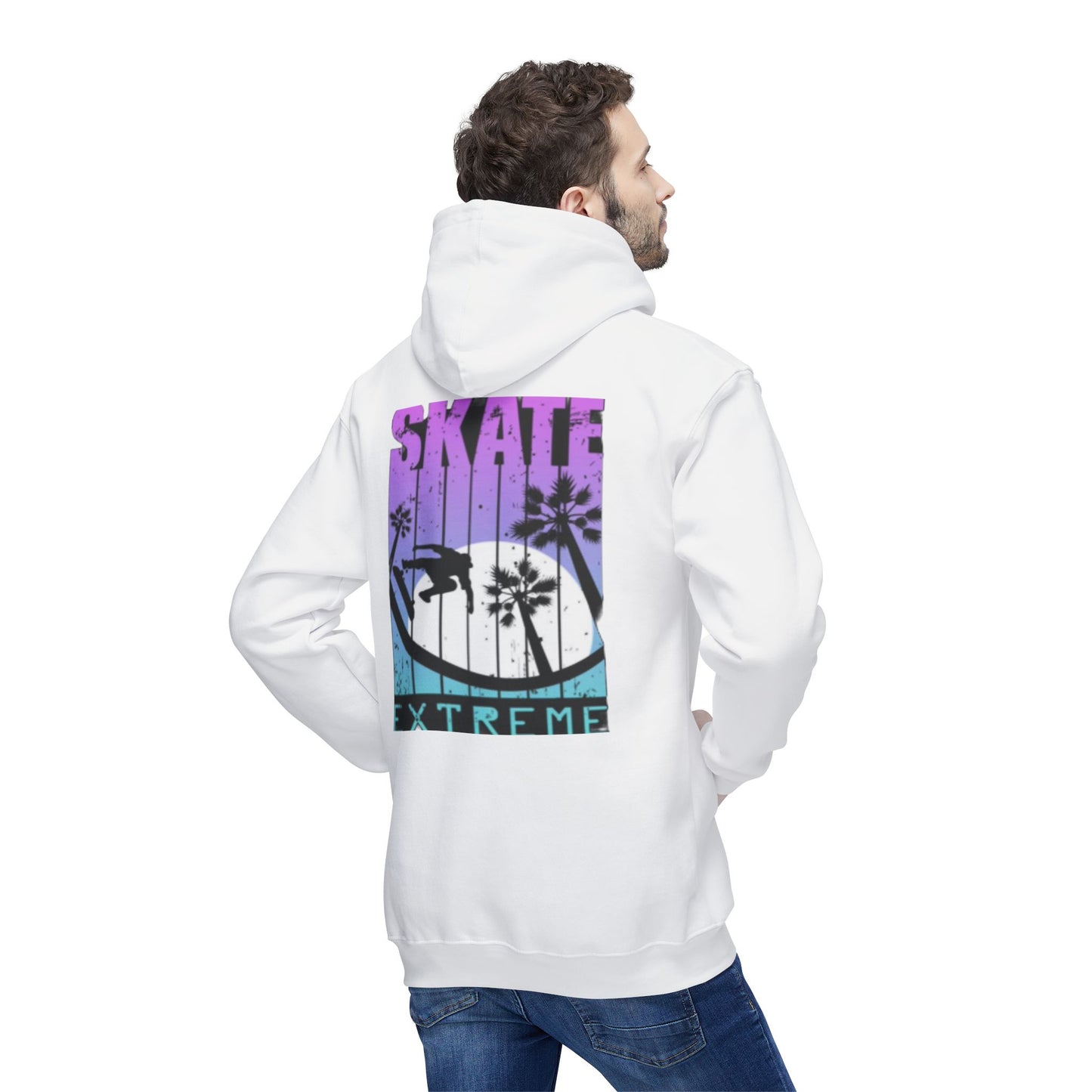 Unisex Hooded Sweatshirt - Extreme Smile Design, Perfect for Casual Adventures