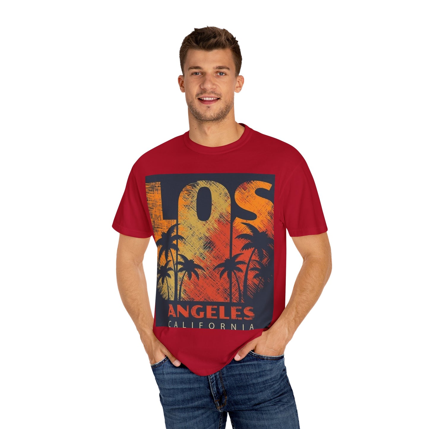 Los Angeles Sunset T-Shirt | Unisex Garment-Dyed Tee