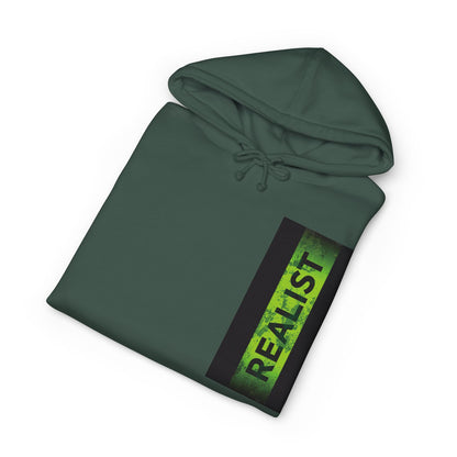 Realist Ghost Hoodie — Neon Yellow Graphic Pullover