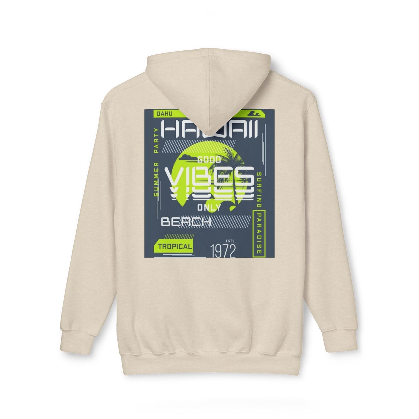 Tropical Beach Hoodie, Casual Unisex Sweatshirt, Hawaii Vibes Apparel, Perfect for Summer Trips, Beach Lovers Gift, Travel Essentials