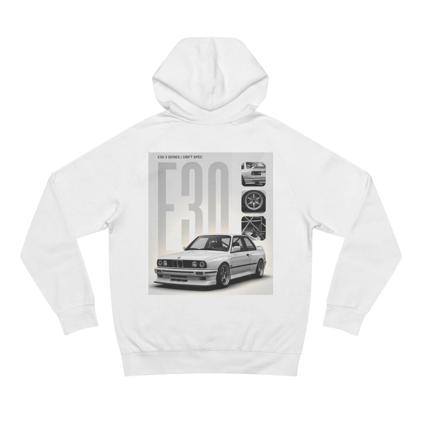 BMW E30 Hoodie — Vintage Motorsport Graphic Pullover
