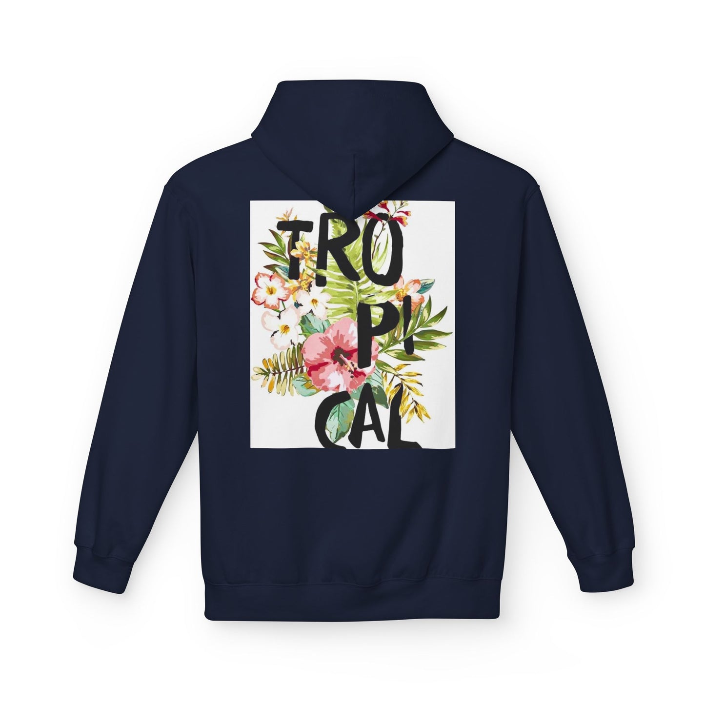 Tropical Floral Hoodie for Summer Vibes | Unisex Softstyle Fleece